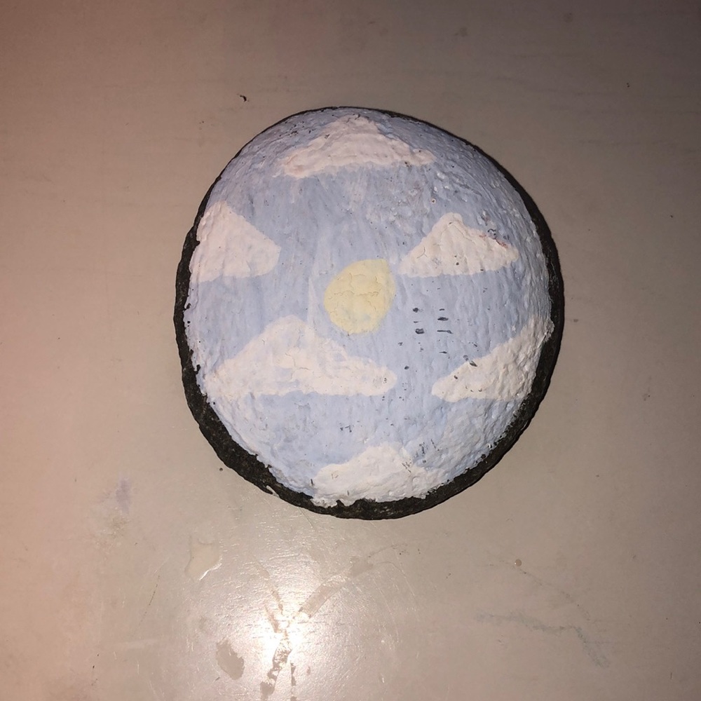 Hand painted rock/garden art